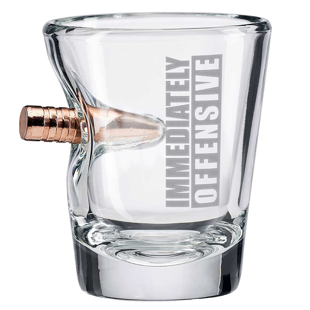 Immediately Offensive Bullet Glassware | Made in the USA - PatriotDepot.com