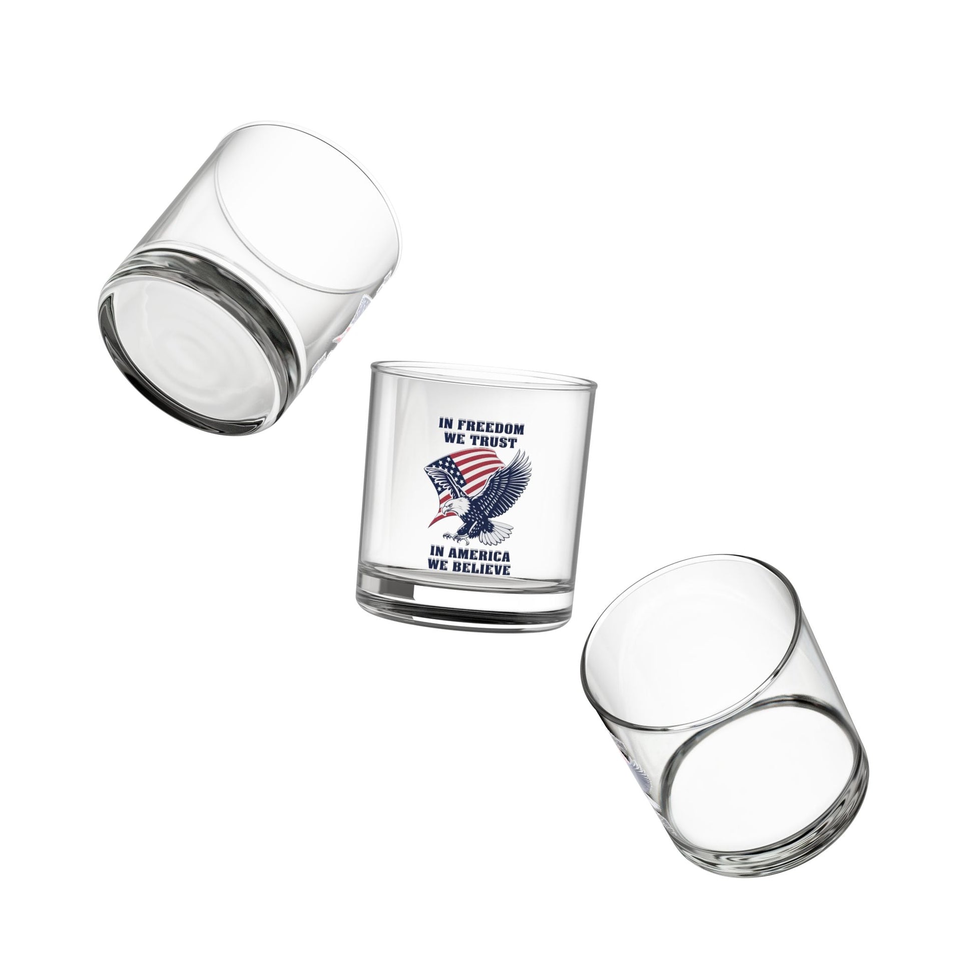 In Freedom We Trust / In America We Believe Glass - PatriotDepot.com