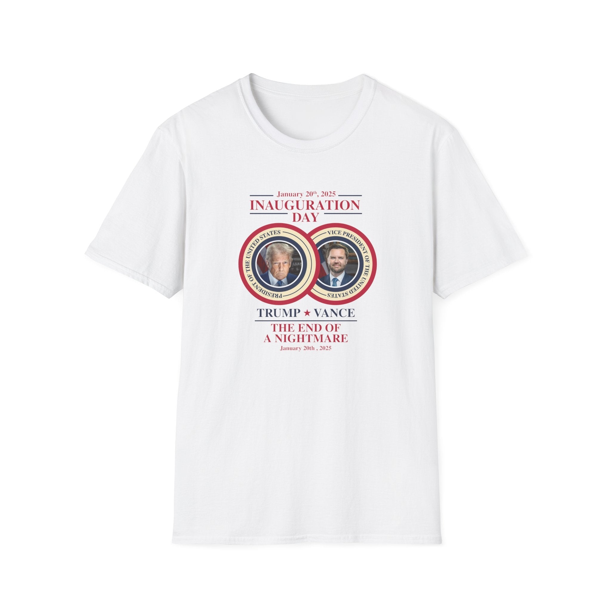 Inauguration Day January 20, 2025, Trump - Vance T-Shirt - PatriotDepot.com