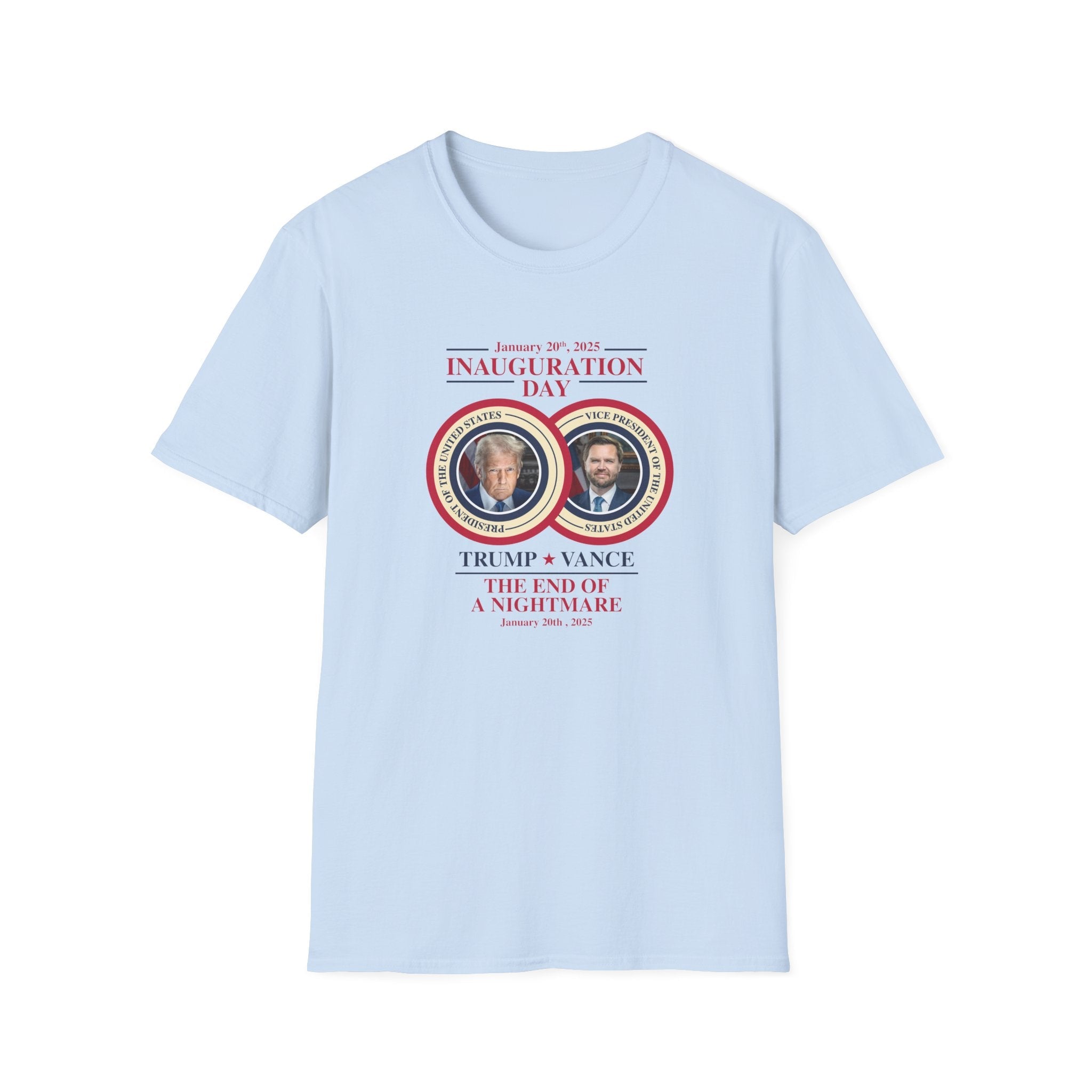 Inauguration Day January 20, 2025, Trump - Vance T-Shirt - PatriotDepot.com