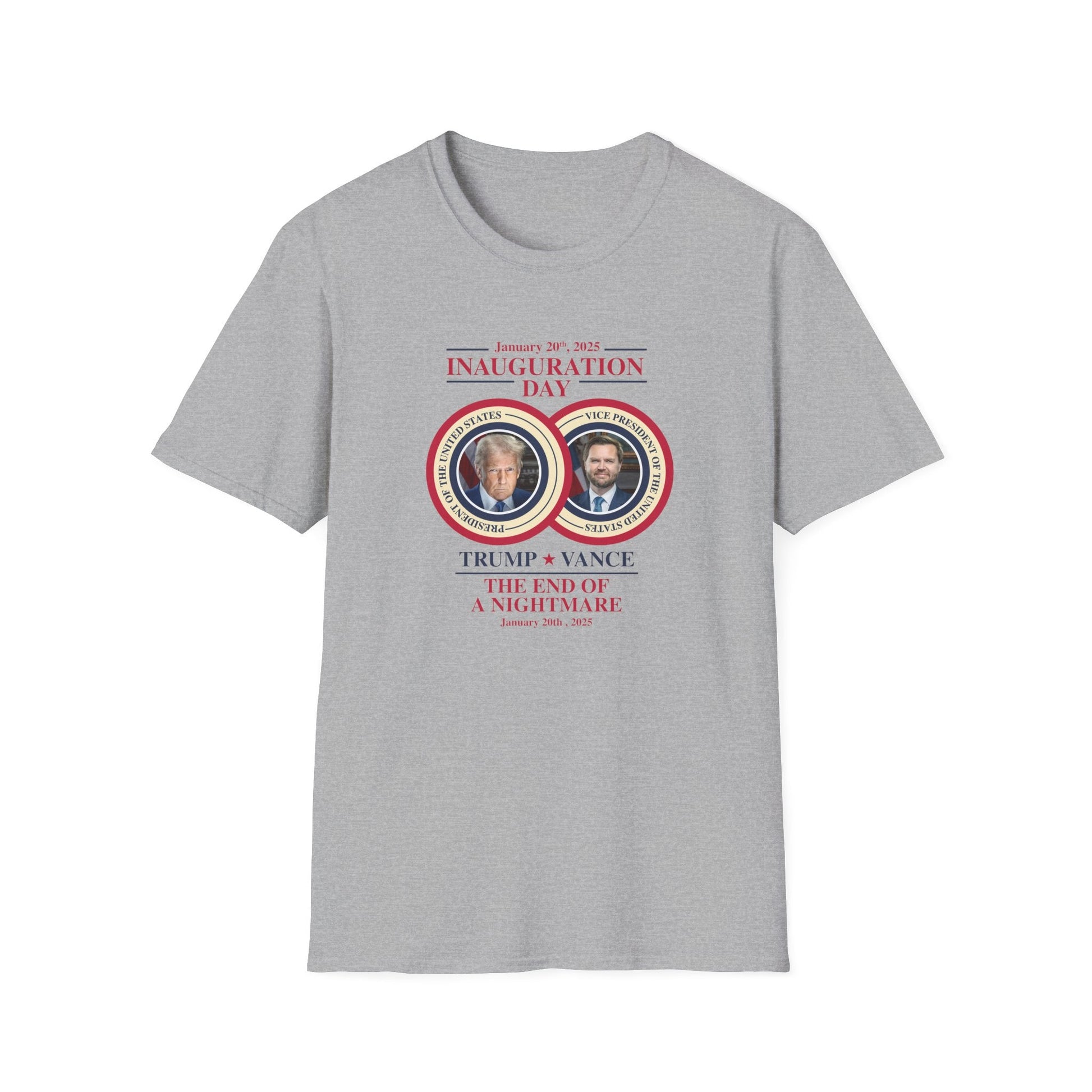 Inauguration Day January 20, 2025, Trump - Vance T-Shirt - PatriotDepot.com