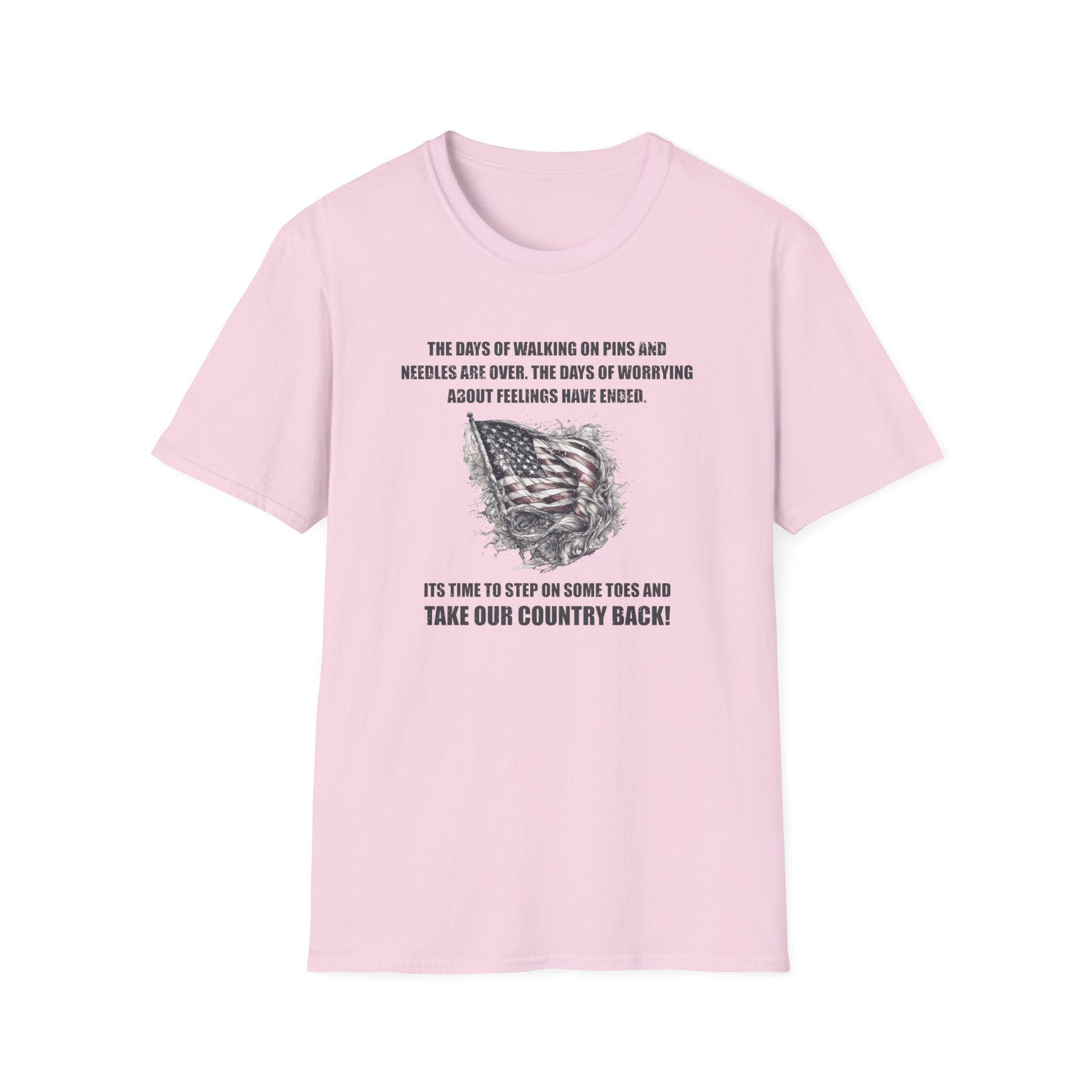 It's Time To Step On Some Toes T-Shirt - PatriotDepot.com