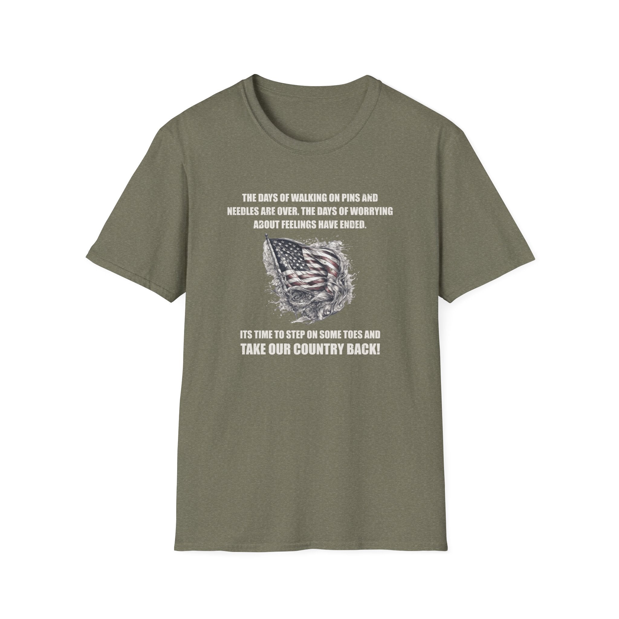 It's Time To Step On Some Toes T-Shirt - PatriotDepot.com