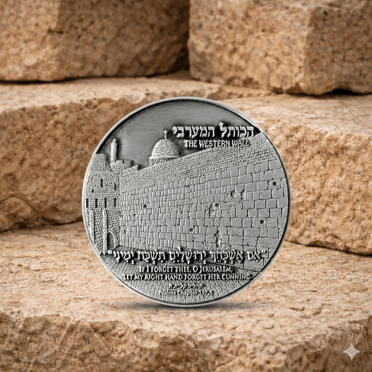 Jerusalem Vow Western Wall Coin | Biblical Collectible - PatriotDepot.com