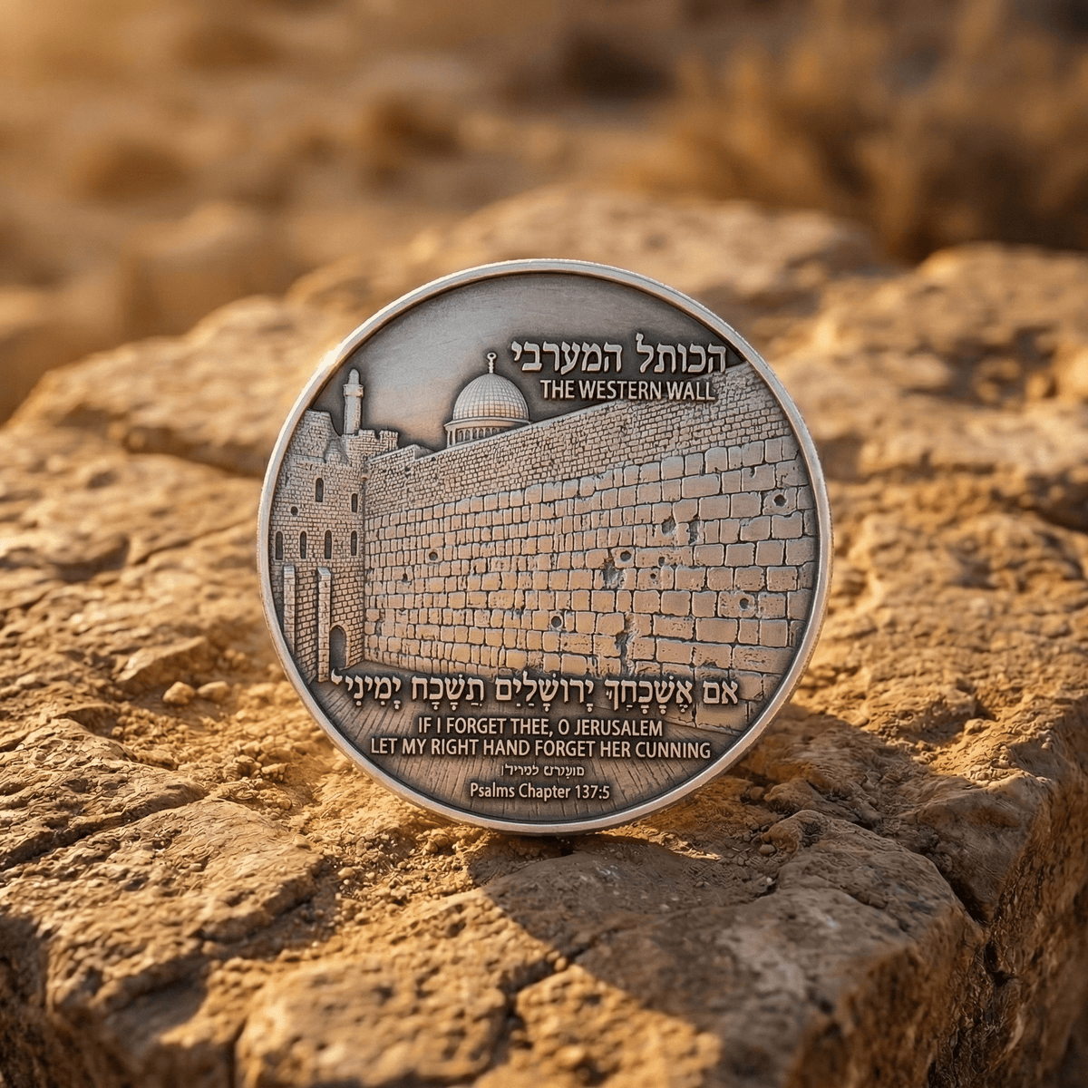 Jerusalem Vow Western Wall Coin | Biblical Collectible - PatriotDepot.com