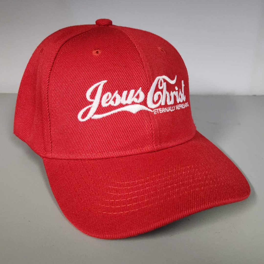 Jesus Christ: Eternally Refreshing Embroidered Hat - PatriotDepot.com