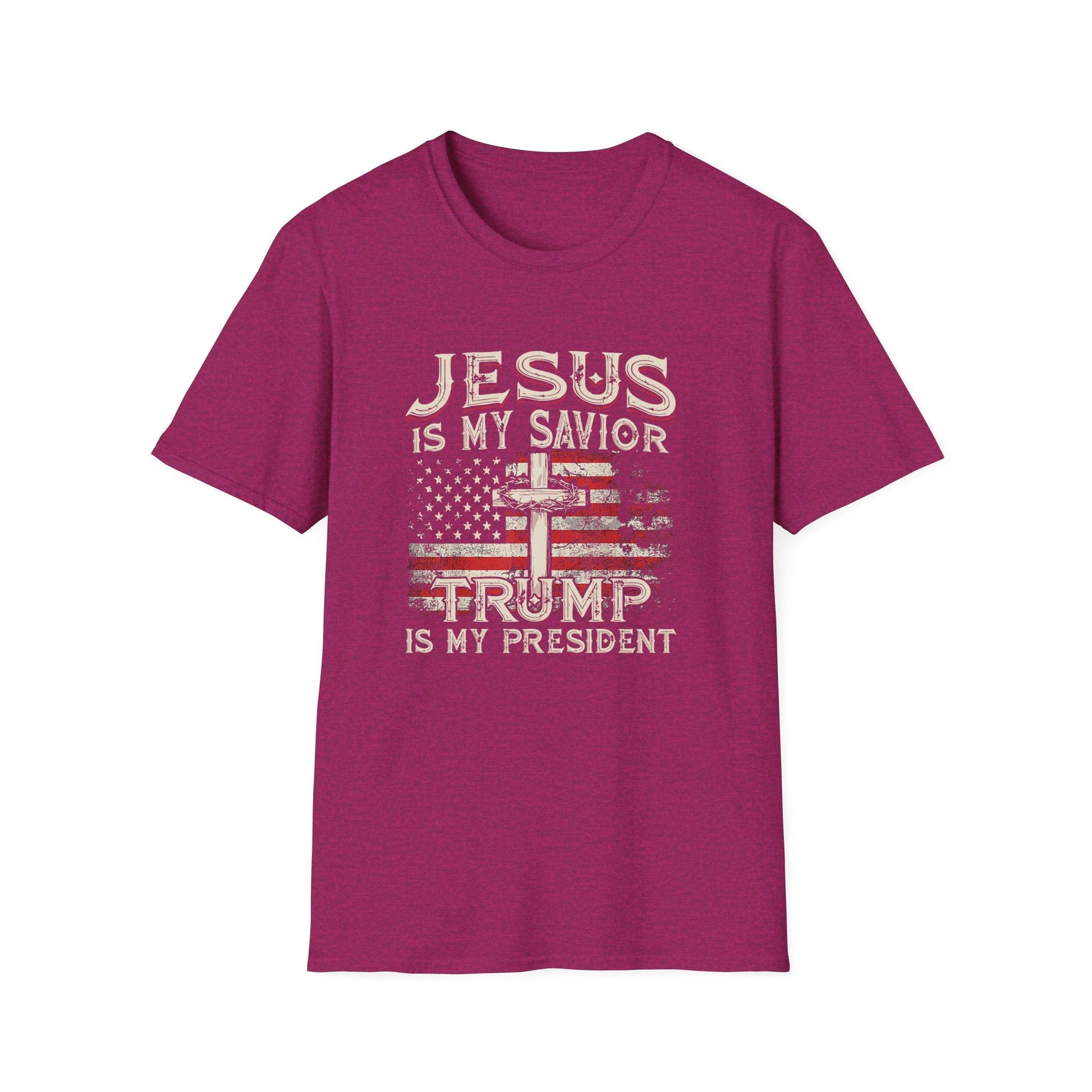 Jesus is My Savior Trump is My President T-Shirt - PatriotDepot.com