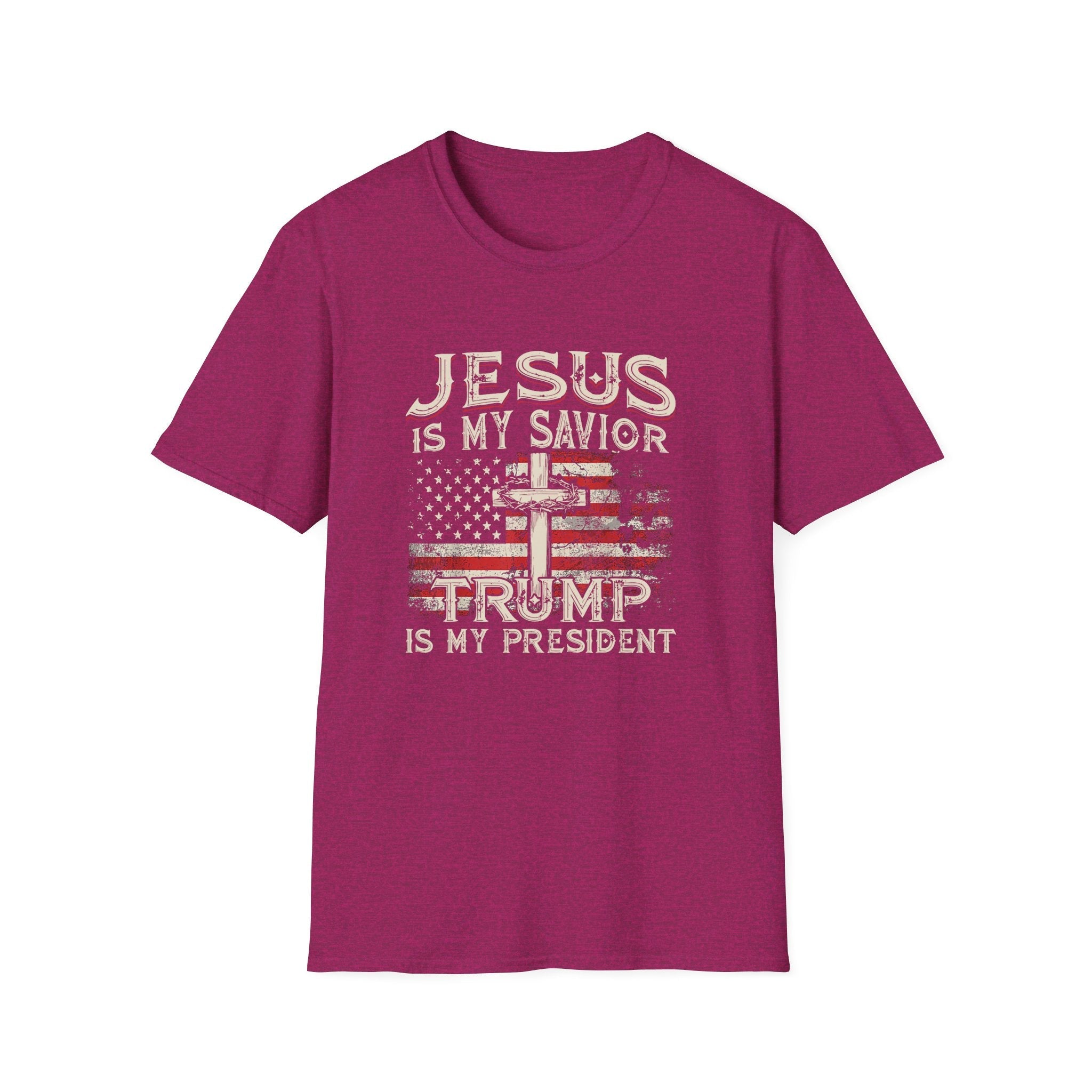 Jesus is My Savior Trump is My President T-Shirt - PatriotDepot.com