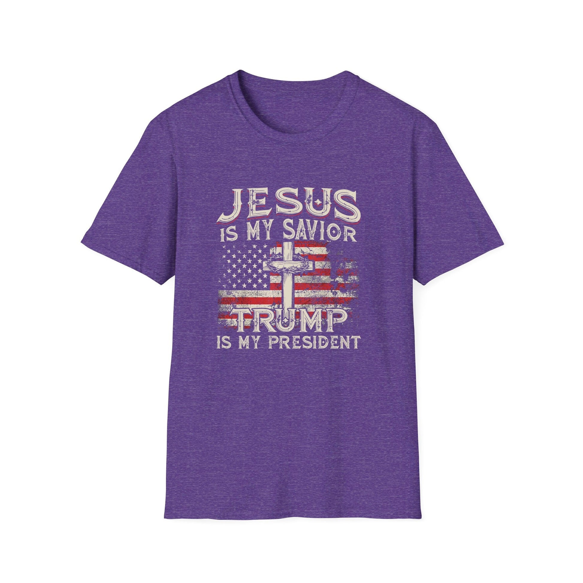 Jesus is My Savior Trump is My President T-Shirt - PatriotDepot.com