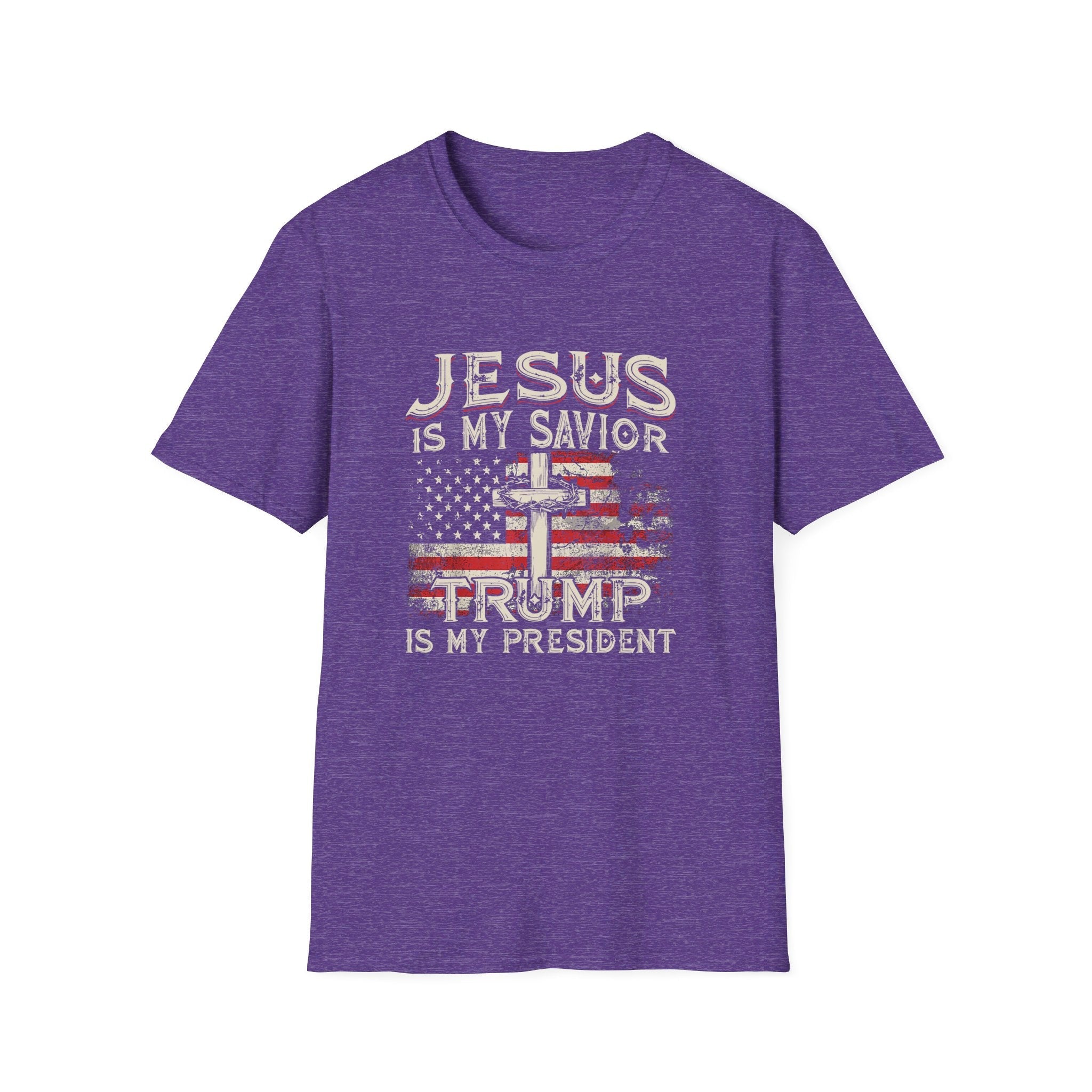 Jesus is My Savior Trump is My President T-Shirt - PatriotDepot.com