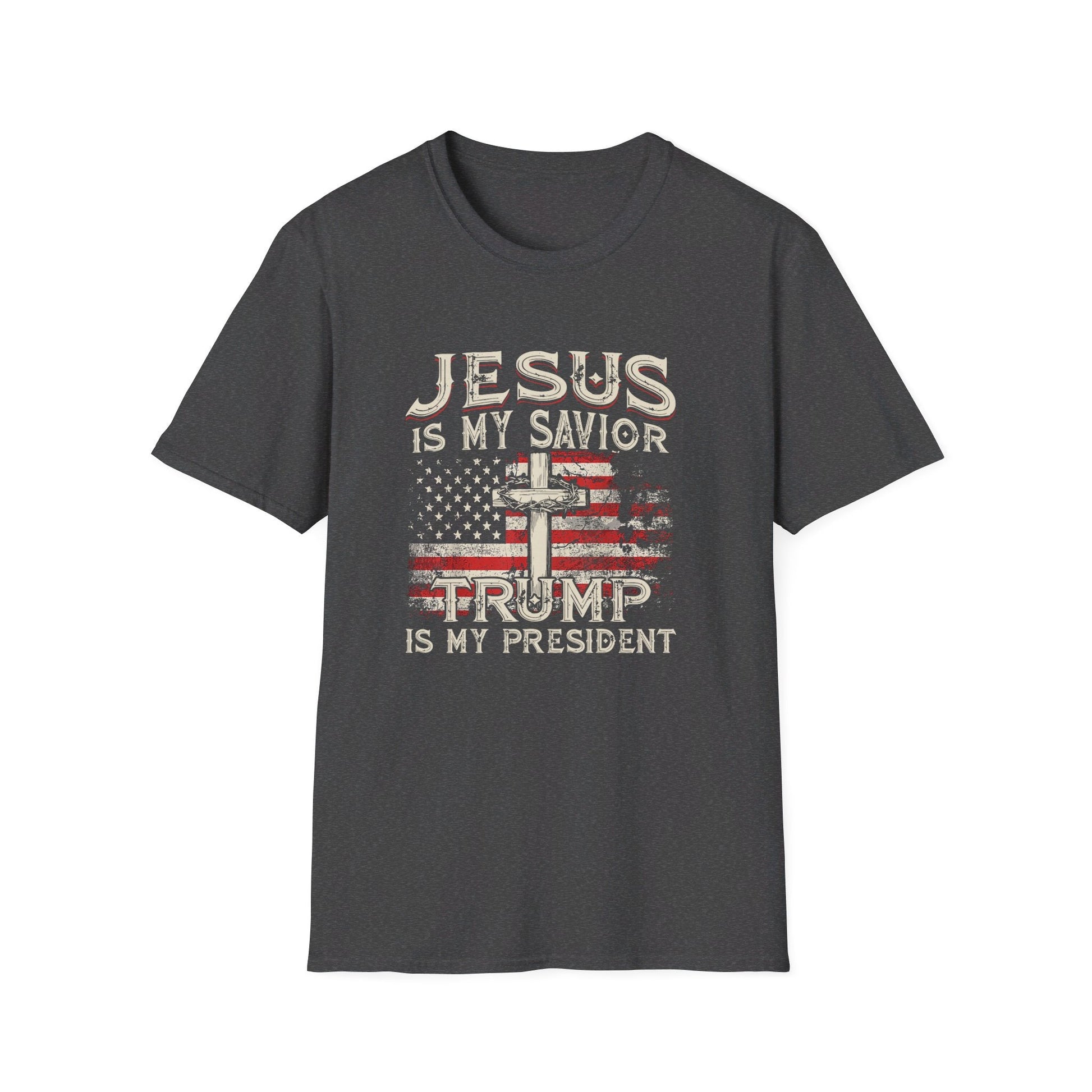Jesus is My Savior Trump is My President T-Shirt - PatriotDepot.com