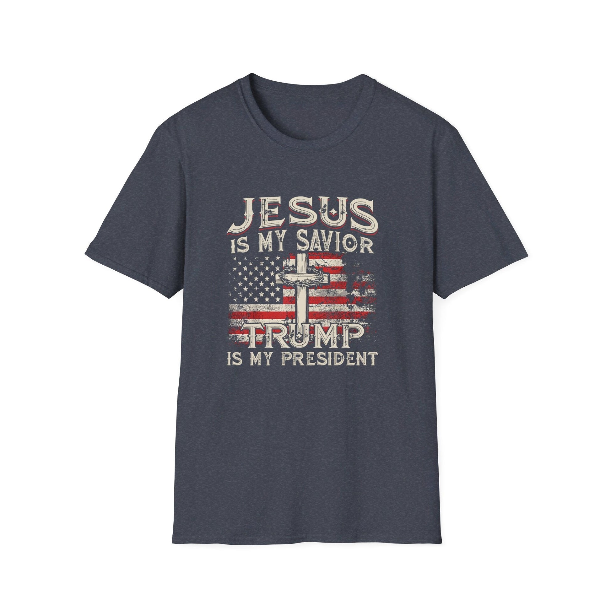 Jesus is My Savior Trump is My President T-Shirt - PatriotDepot.com