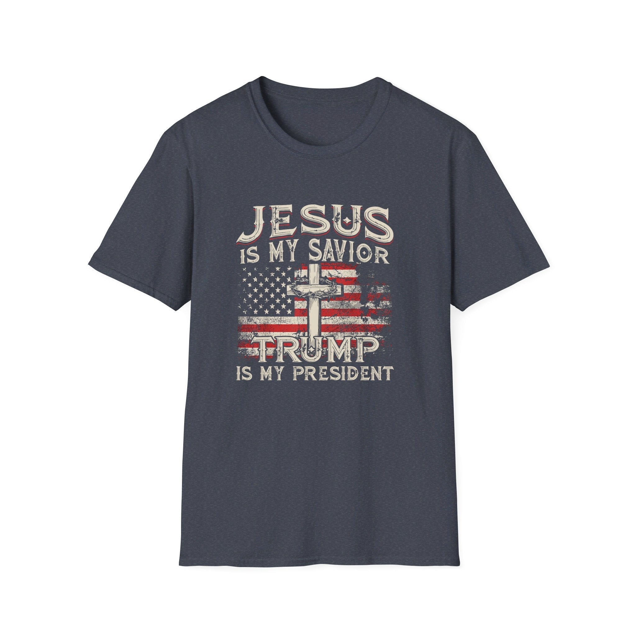 Jesus is My Savior Trump is My President T-Shirt - PatriotDepot.com