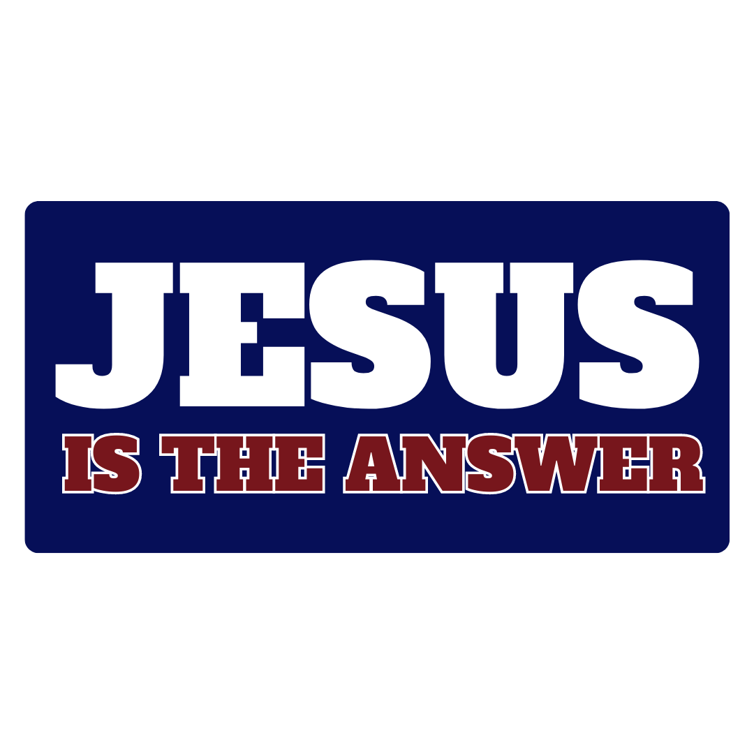 Jesus is the Answer Bumper Sticker - PatriotDepot.com