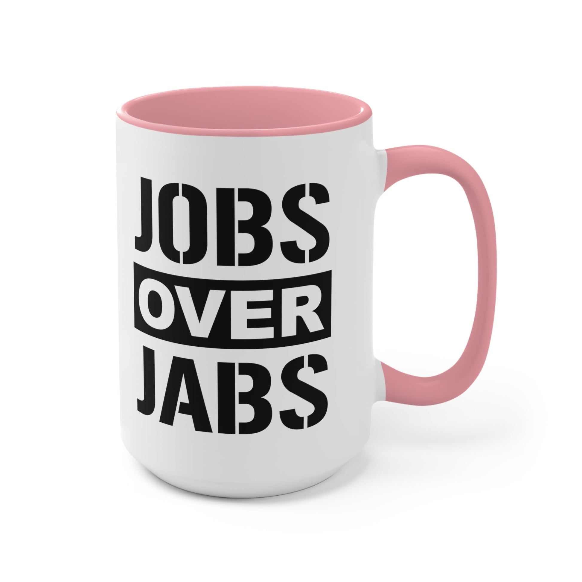 Jobs Over Jabs Mug (2 sizes, 3 colors) - PatriotDepot.com