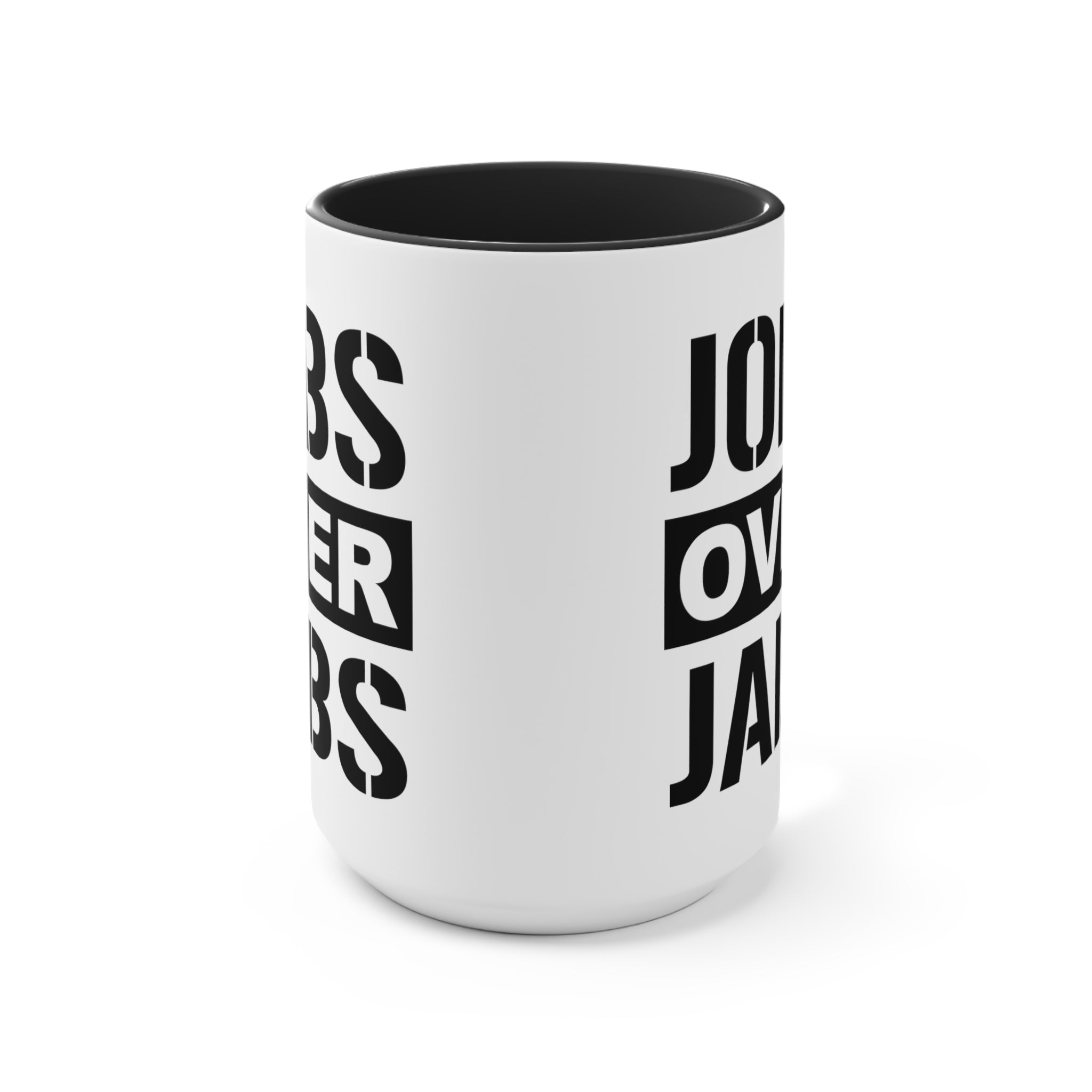 Jobs Over Jabs Mug (2 sizes, 3 colors) - PatriotDepot.com