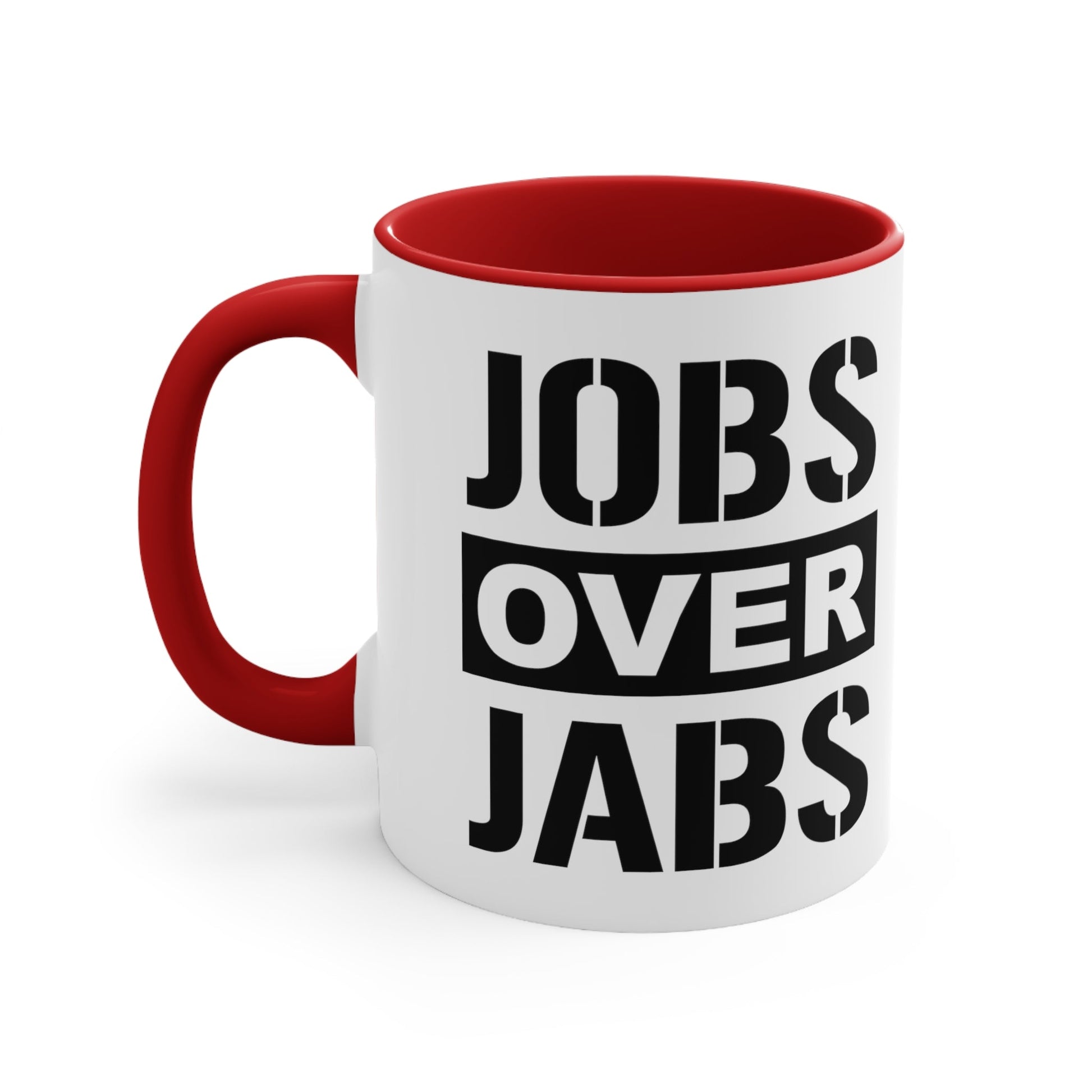 Jobs Over Jabs Mug (2 sizes, 3 colors) - PatriotDepot.com