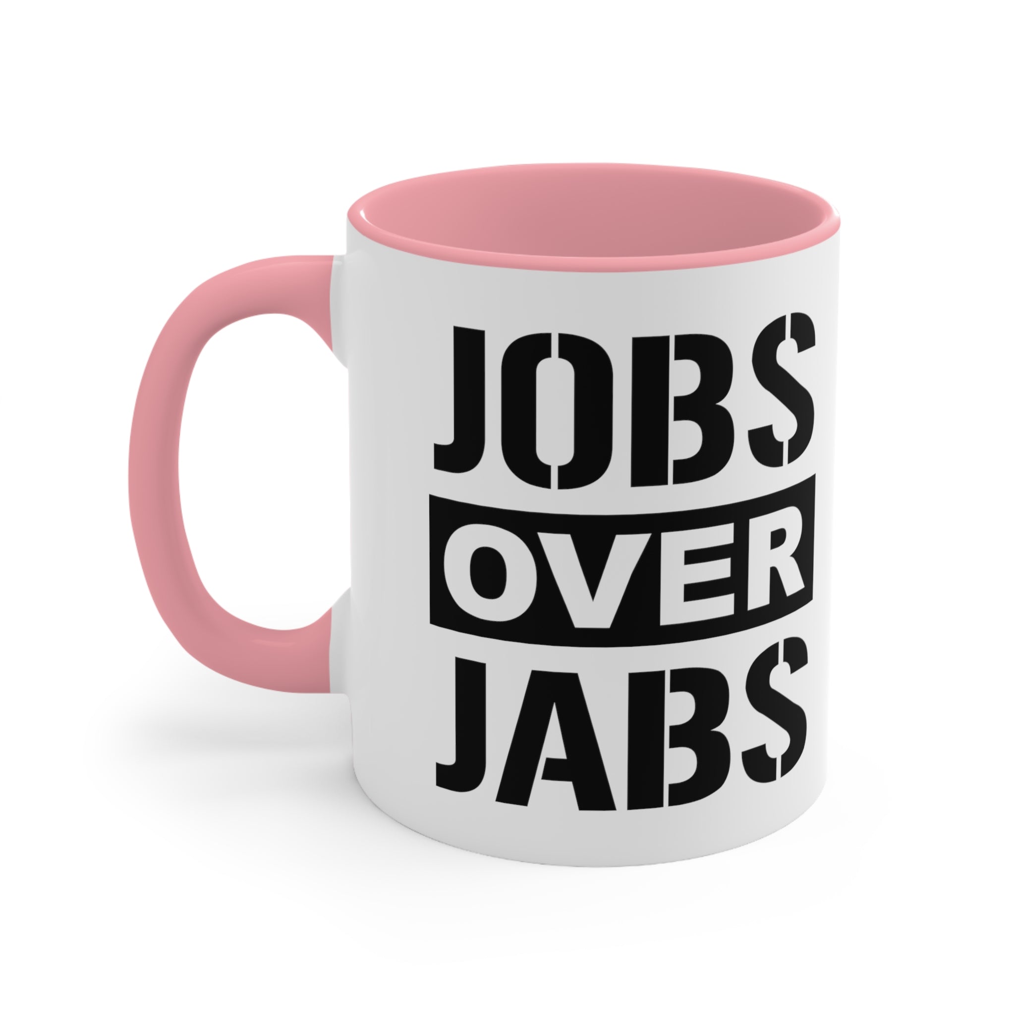 Jobs Over Jabs Mug (2 sizes, 3 colors) - PatriotDepot.com