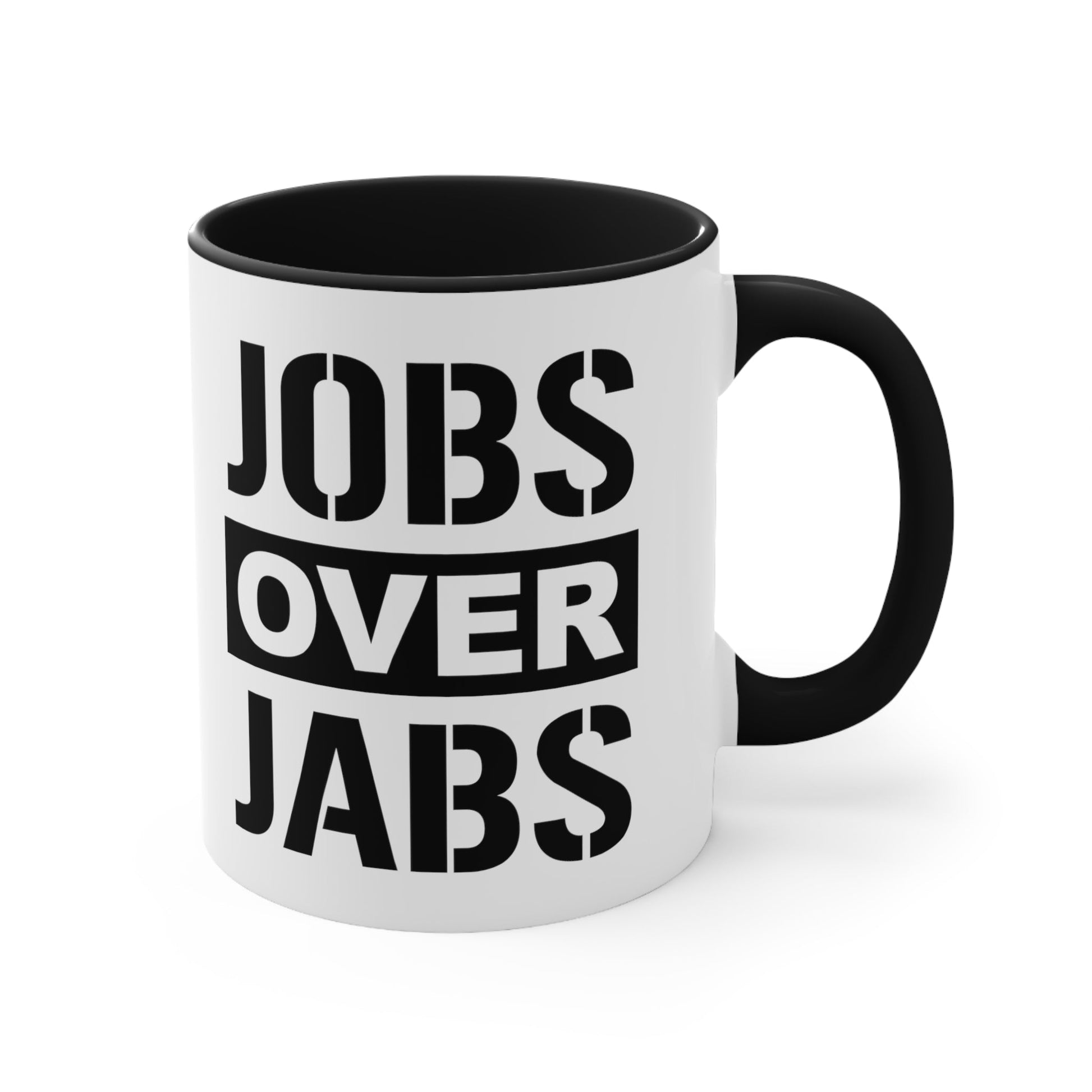 Jobs Over Jabs Mug (2 sizes, 3 colors) - PatriotDepot.com