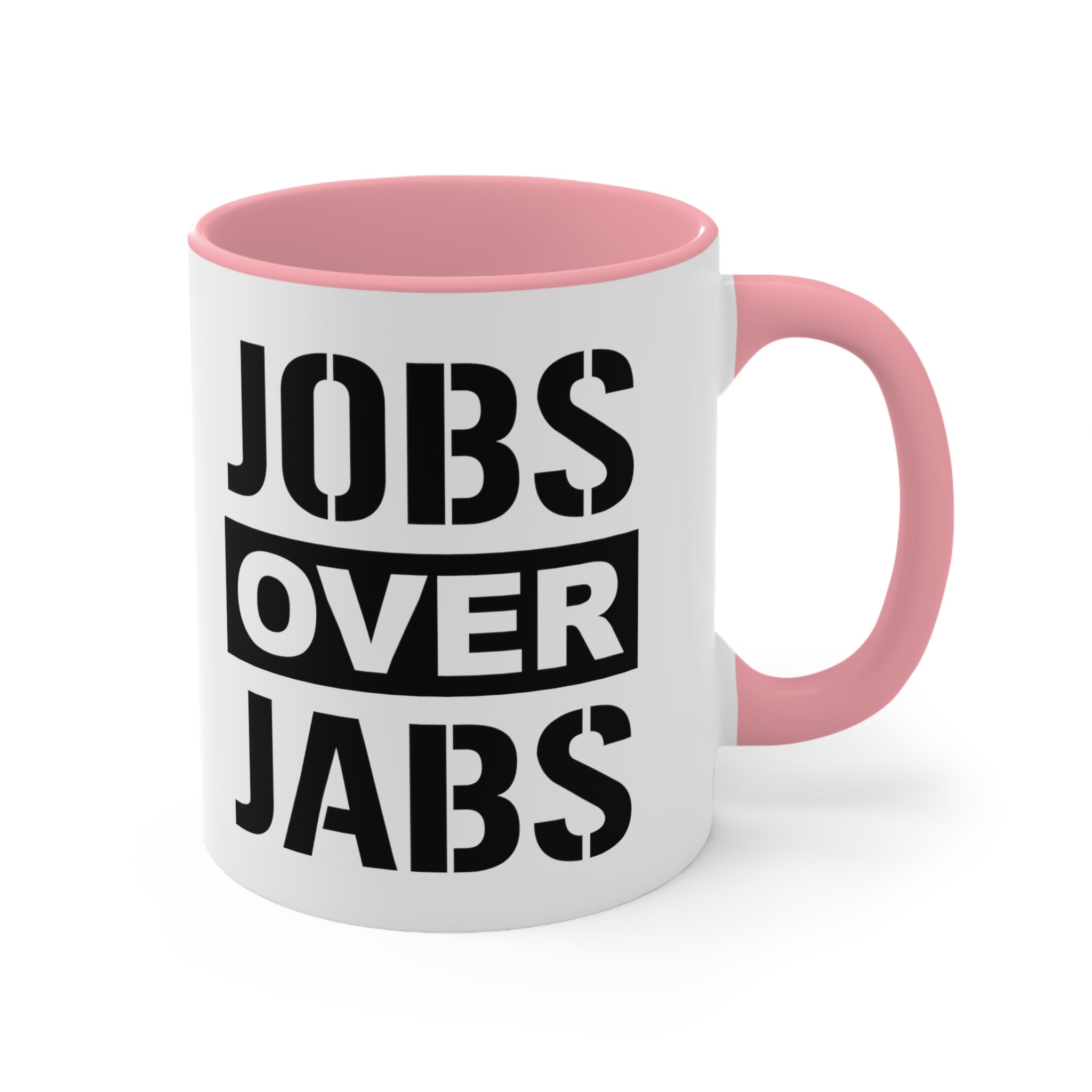 Jobs Over Jabs Mug (2 sizes, 3 colors) - PatriotDepot.com