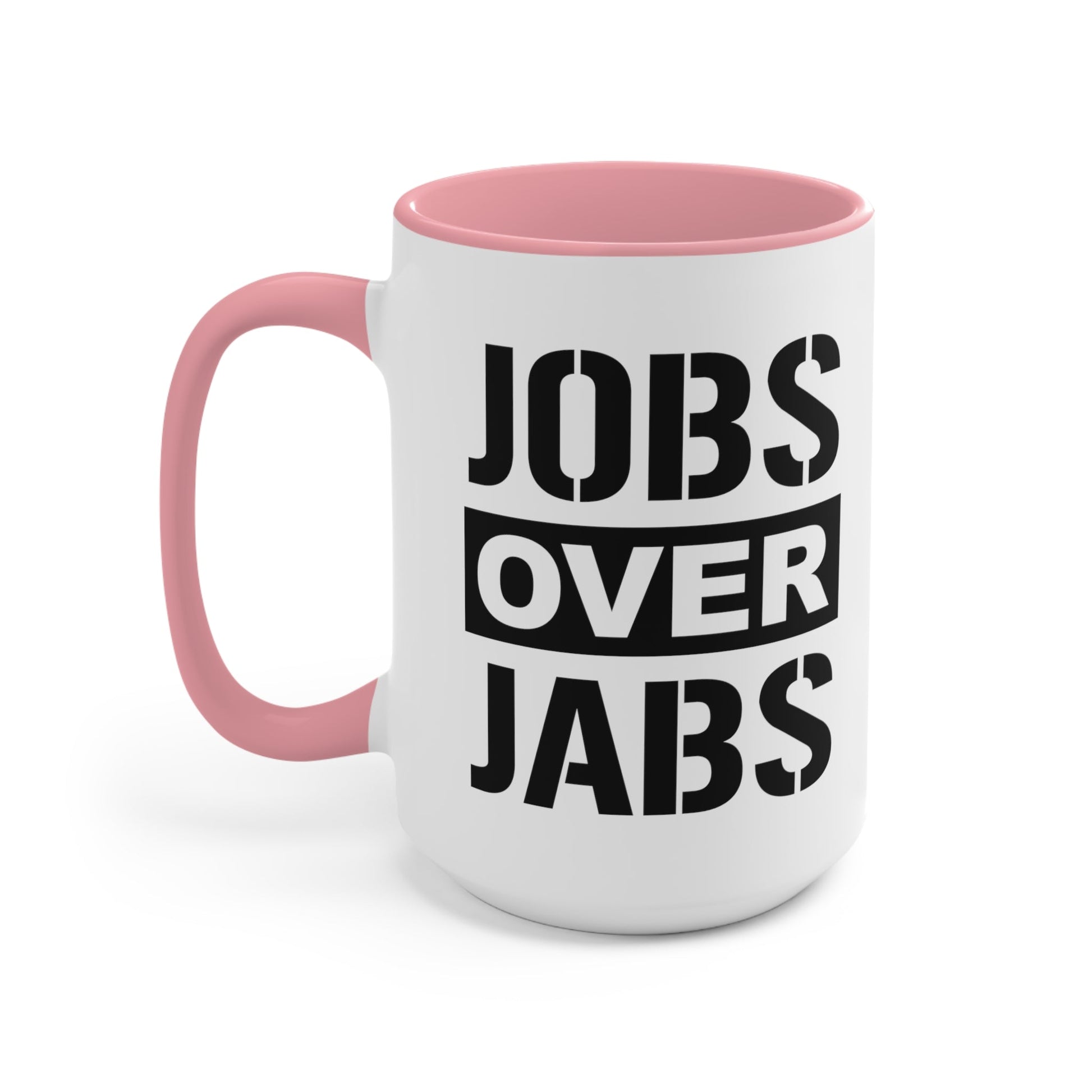 Jobs Over Jabs Mug (2 sizes, 3 colors) - PatriotDepot.com