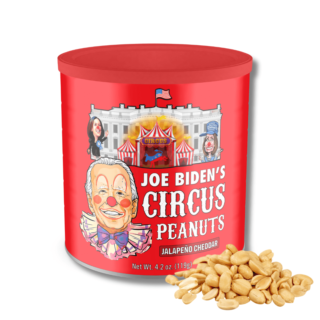 Joe Biden's Circus Jalapeño Cheddar Peanuts - PatriotDepot.com