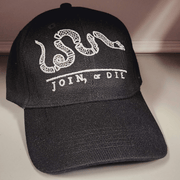 Join or Die Custom Embroiderd Hat (Black) - PatriotDepot.com