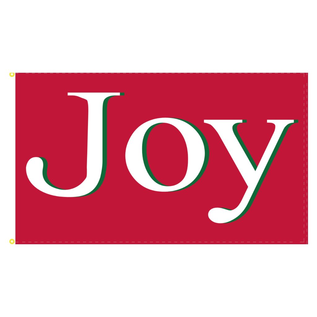 Joy Christmas 3'x5' Flag - PatriotDepot.com