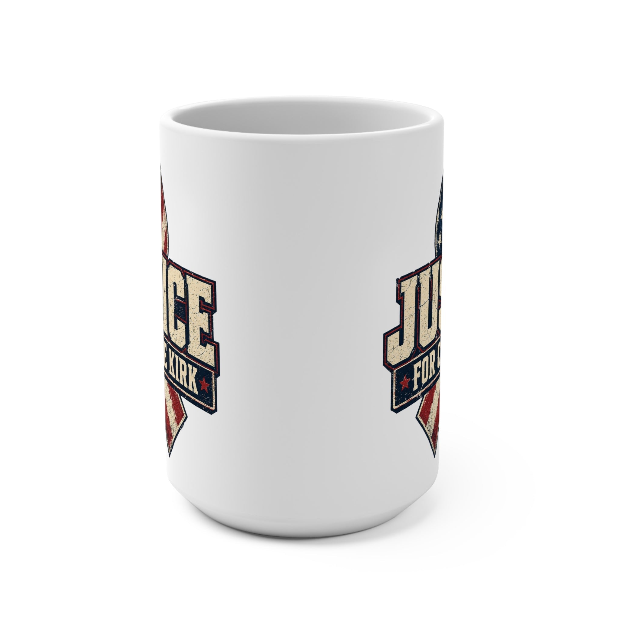 Justice for Charlie Kirk 15oz Ceramic Mug - PatriotDepot.com