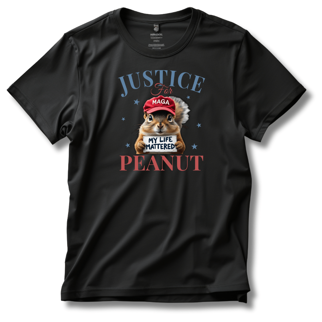 Justice for Peanut T-Shirt (MAGA Hat Edition) - PatriotDepot.com