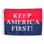 Keep America First 12" x 18" Flag - PatriotDepot.com