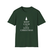 Keep Calm and Love Christmas Unisex T-Shirt - PatriotDepot.com