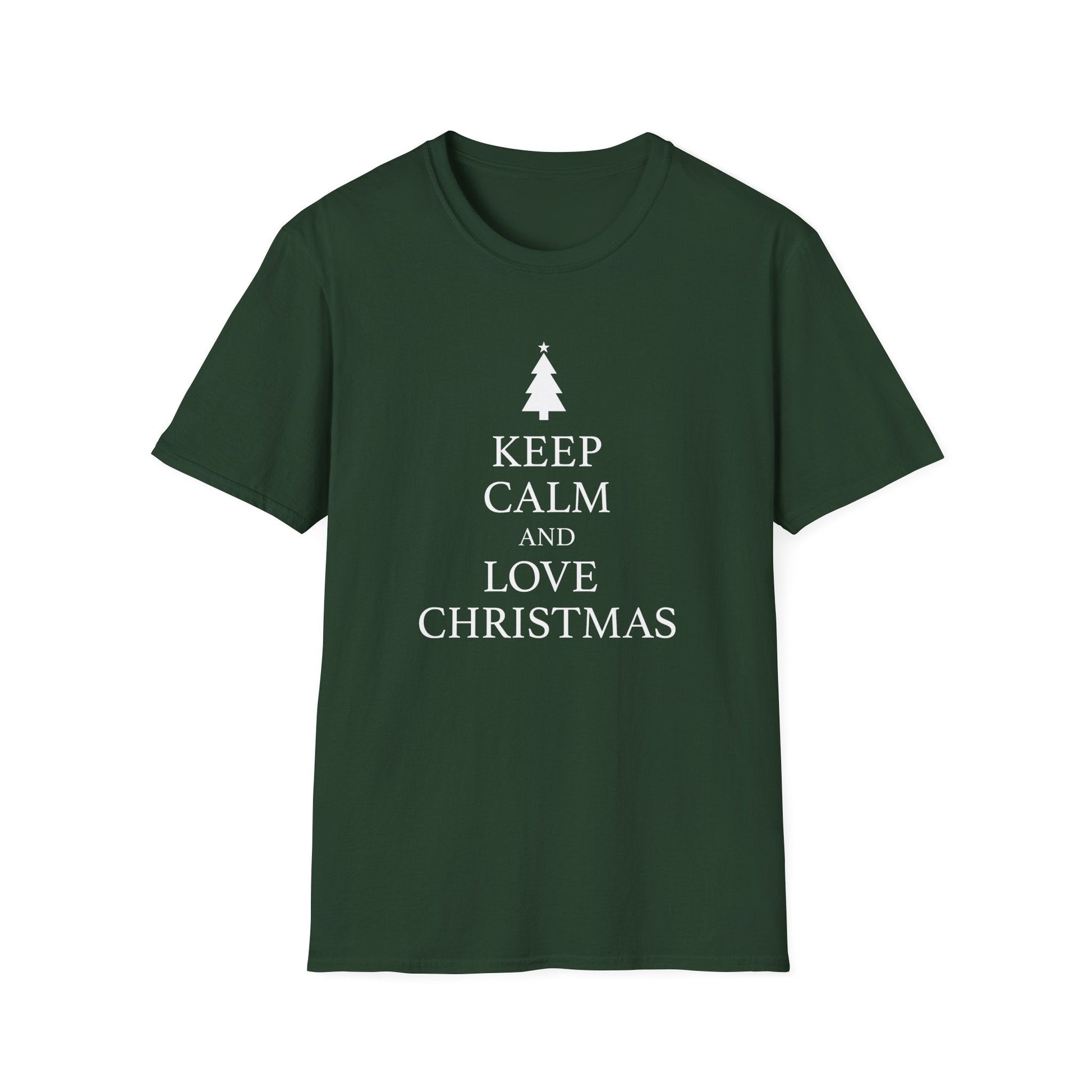 Keep Calm and Love Christmas Unisex T-Shirt - PatriotDepot.com