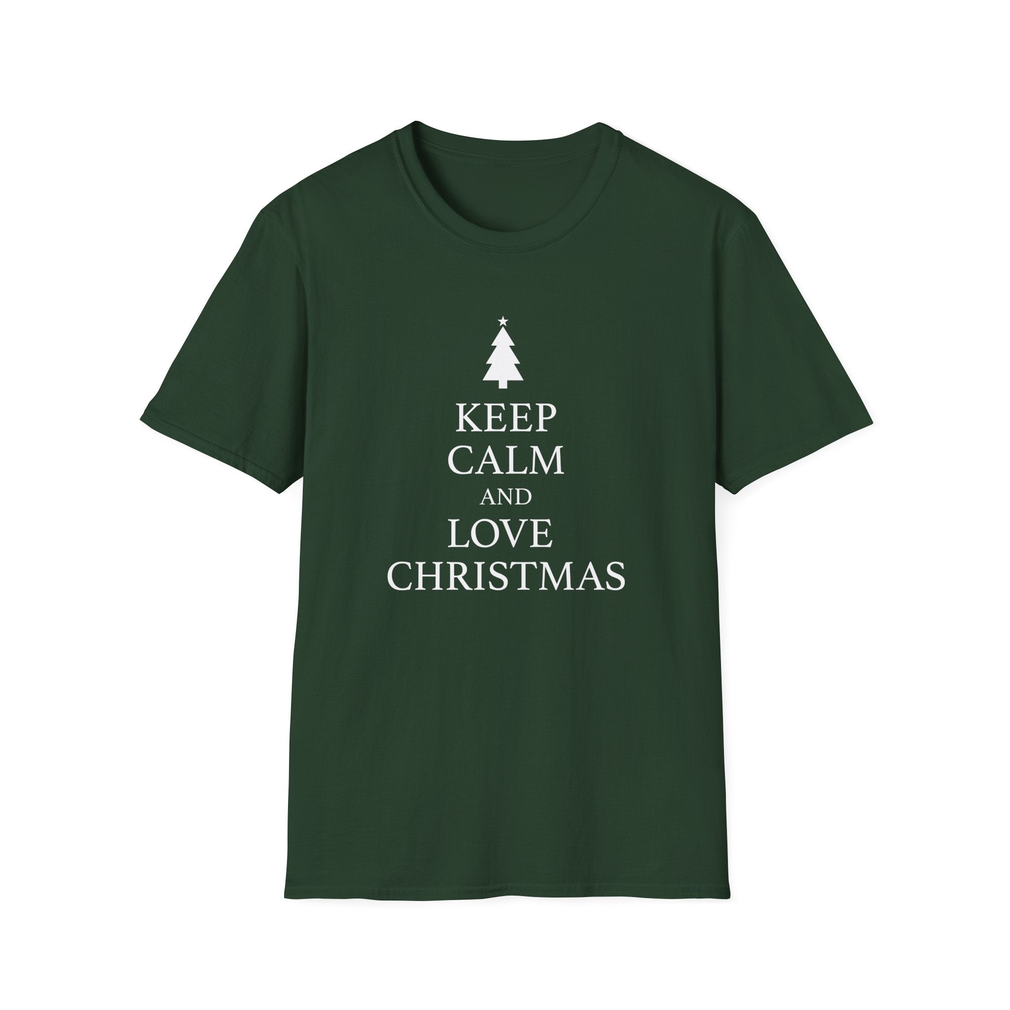 Keep Calm and Love Christmas Unisex T-Shirt - PatriotDepot.com