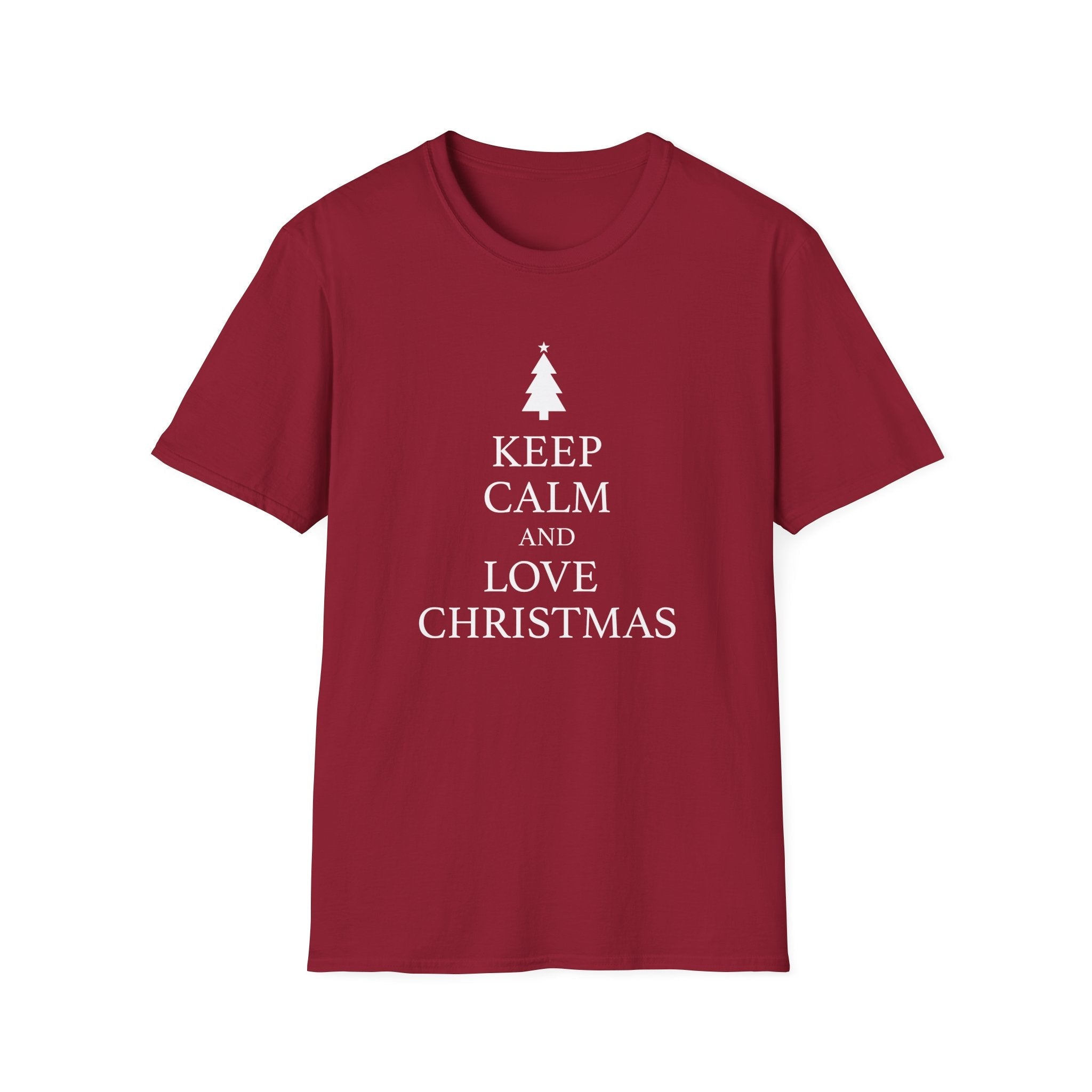 Keep Calm and Love Christmas Unisex T-Shirt - PatriotDepot.com