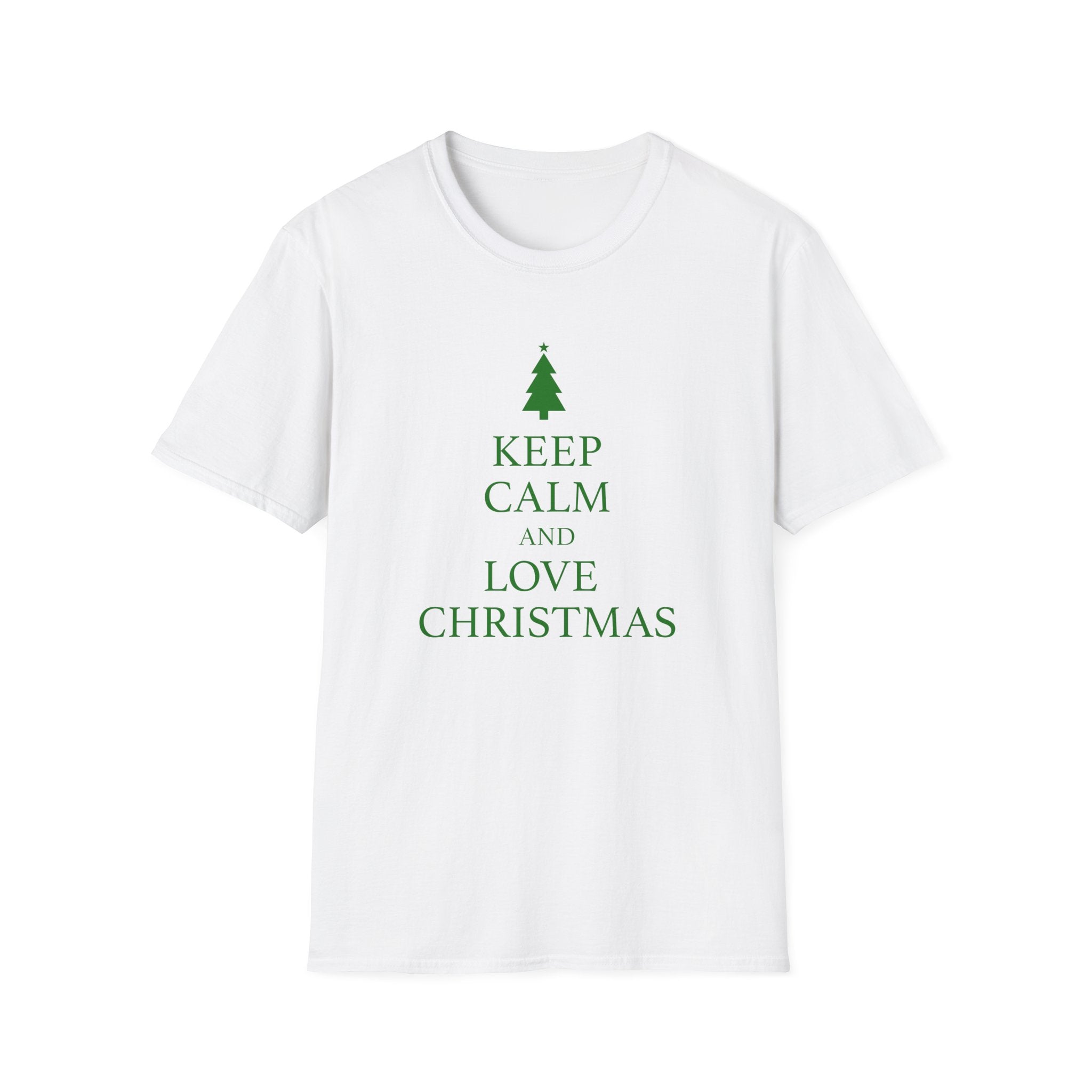 Keep Calm and Love Christmas Unisex T-Shirt - PatriotDepot.com