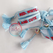 Kids Red, White, and Cute Official America 250™ Bracelet - PatriotDepot.com