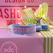 Kids’ Spread Joy Adjustable Woven Canvas Christmas Bracelet - PatriotDepot.com