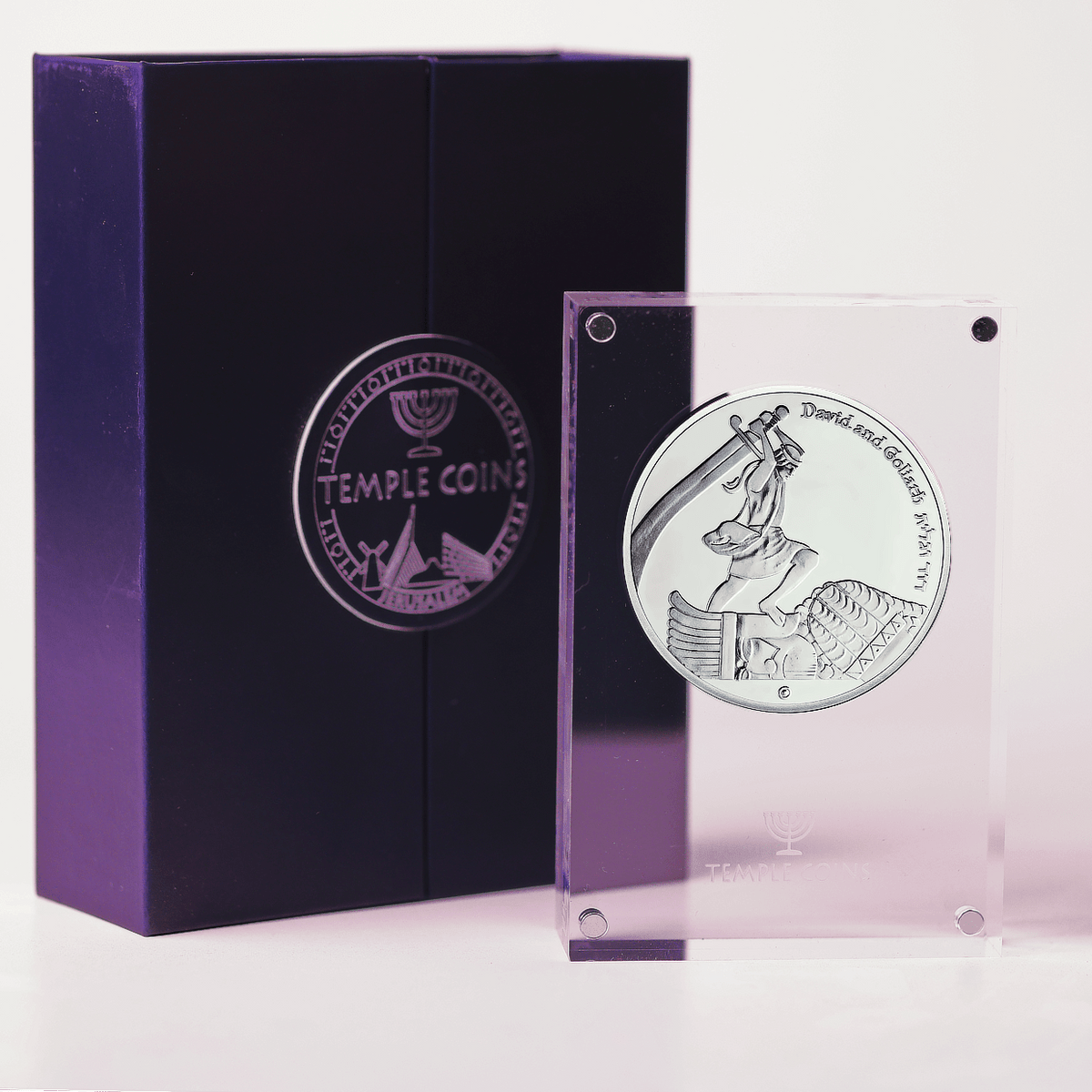 King David's Victory Commemorative Coin | Silver Plated - PatriotDepot.com