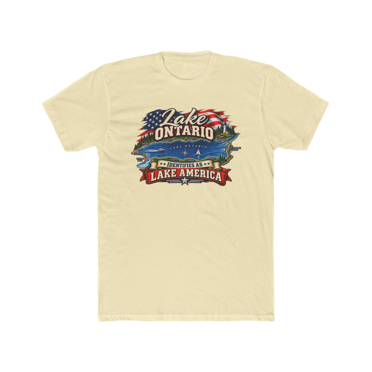 Lake Ontario "Identifies as Lake America" T-Shirt - PatriotDepot.com