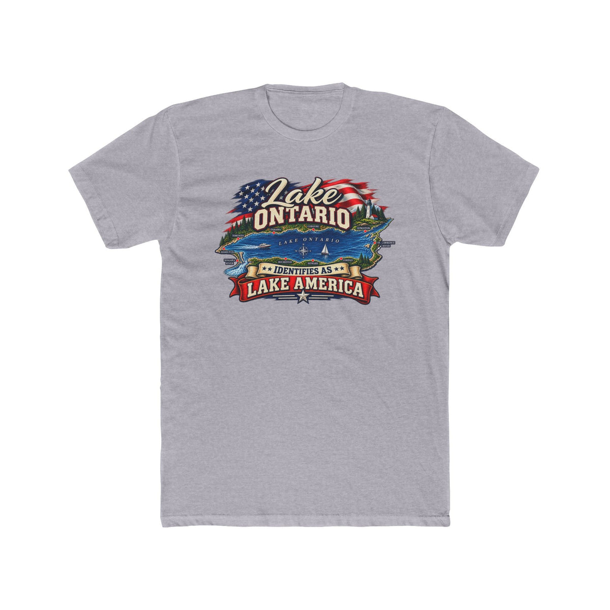 Lake Ontario "Identifies as Lake America" T-Shirt - PatriotDepot.com