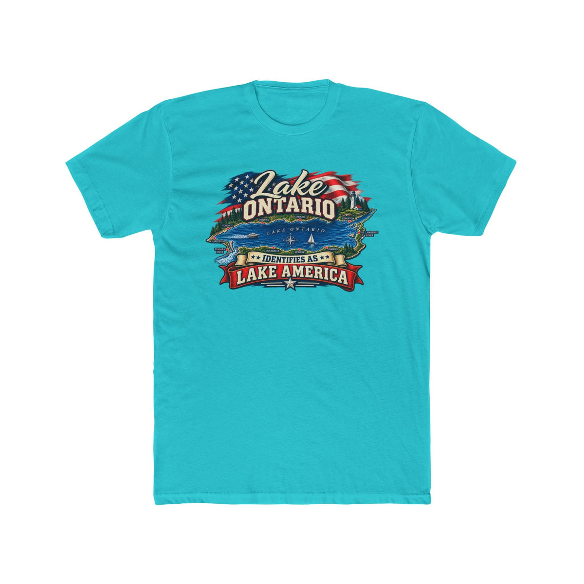 Lake Ontario "Identifies as Lake America" T-Shirt - PatriotDepot.com