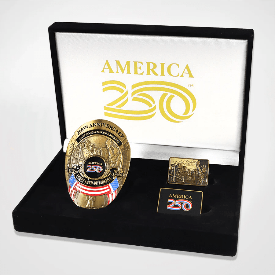 Legacy of Liberty: Official America250™ Anniversary Badge & Pin Collector Set - PatriotDepot.com