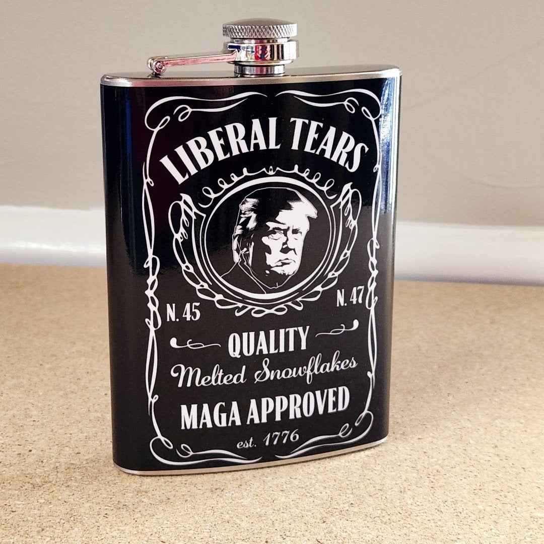Liberal Tears "MAGA Approved" Flask - PatriotDepot.com