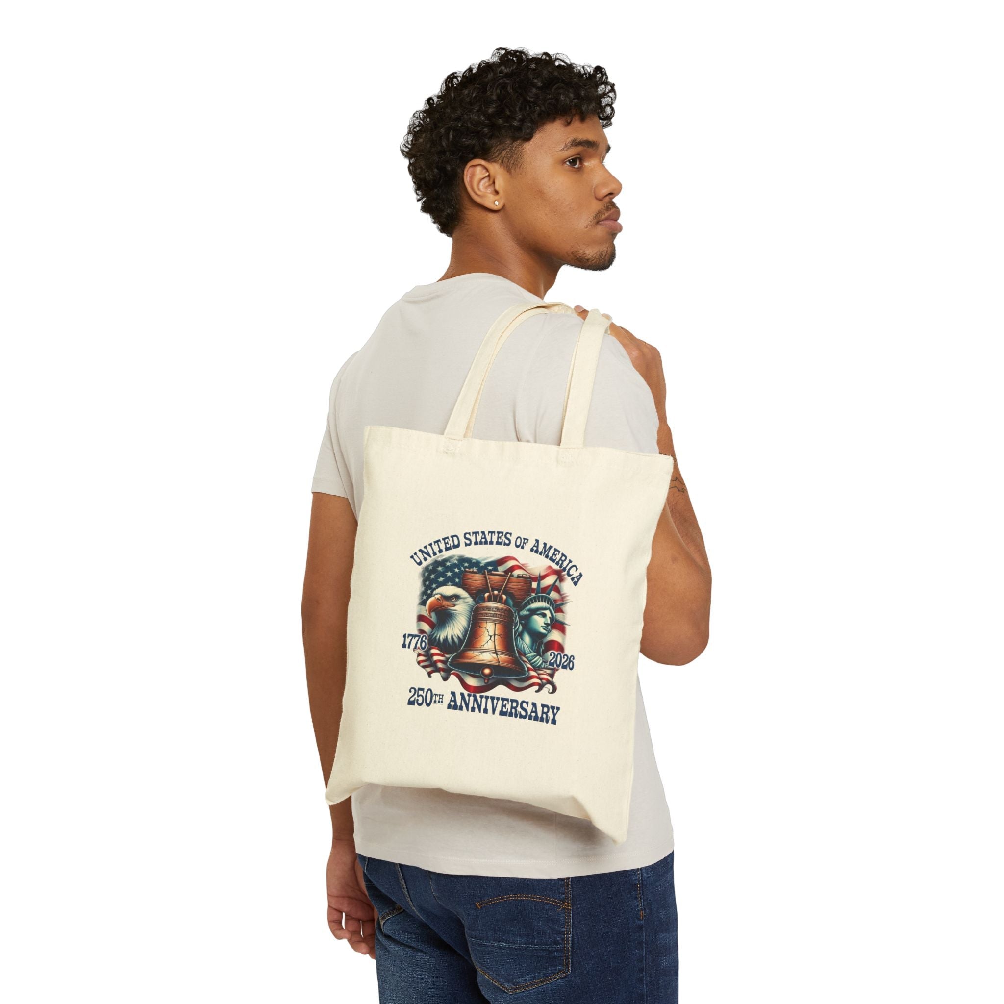 Liberty Bell 250th Anniversary Canvas Tote - PatriotDepot.com