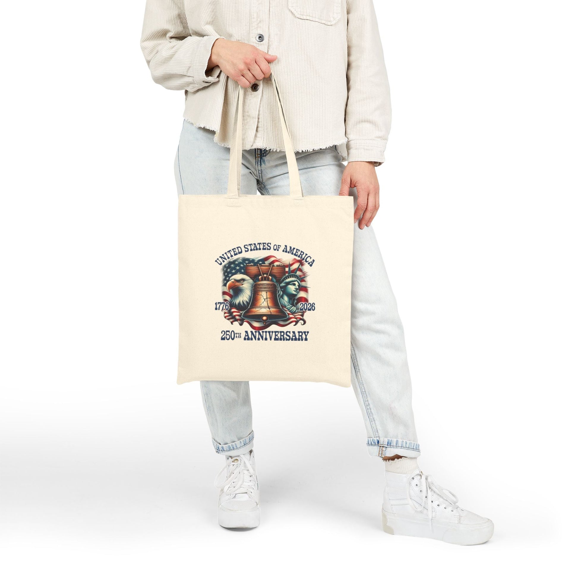 Liberty Bell 250th Anniversary Canvas Tote - PatriotDepot.com