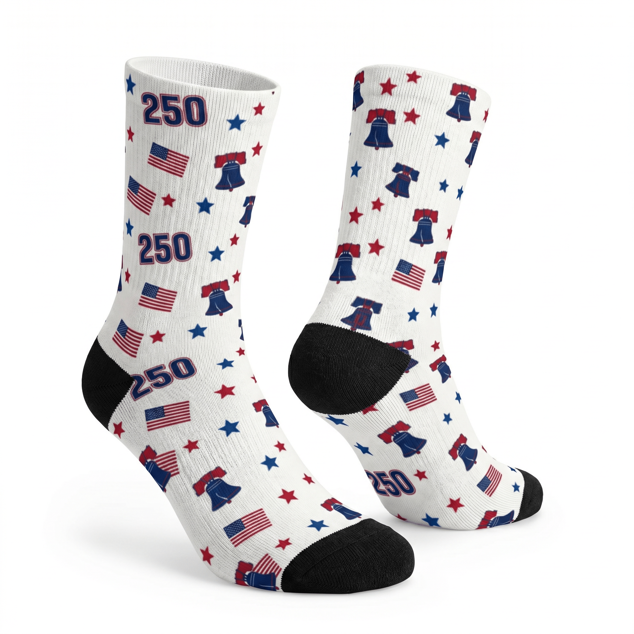 Liberty Bell Americana Heritage Crew Socks - PatriotDepot.com
