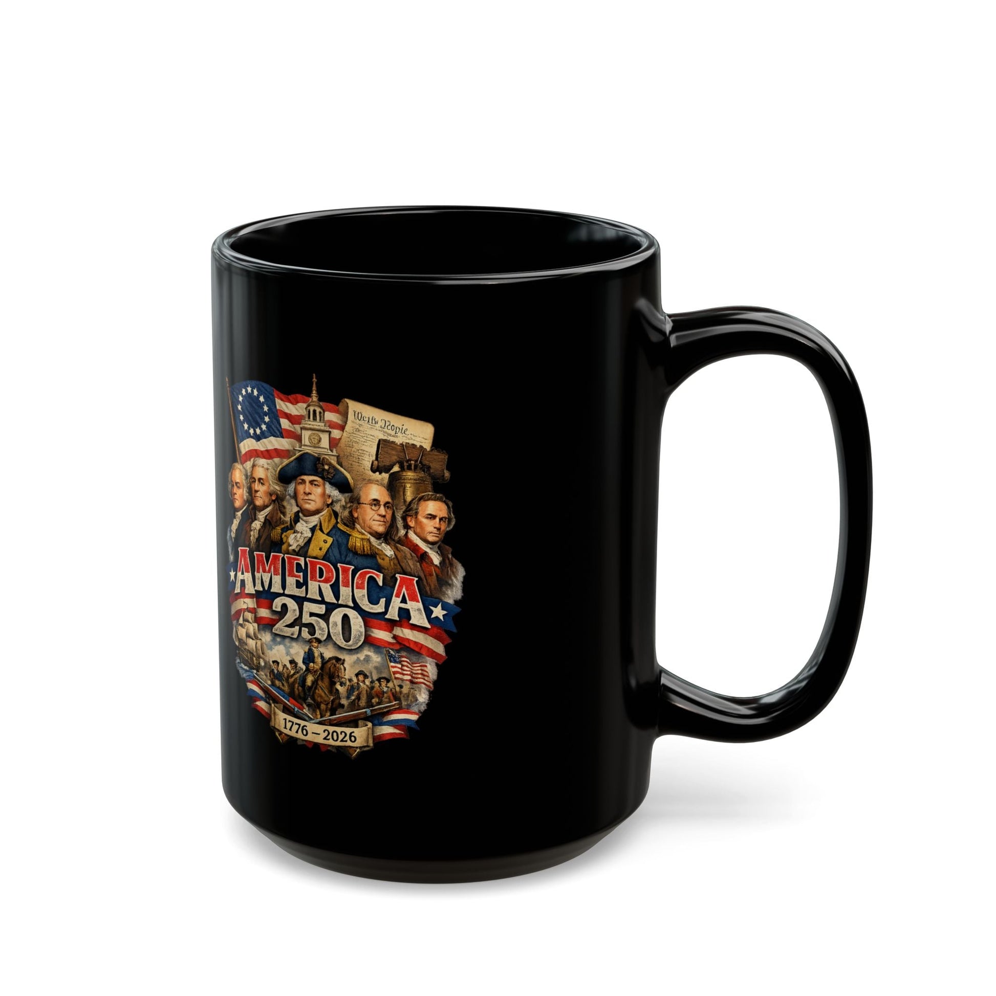Liberty Forged: America’s 250th Founding Fathers Tribute Mug (2 Sizes) - PatriotDepot.com