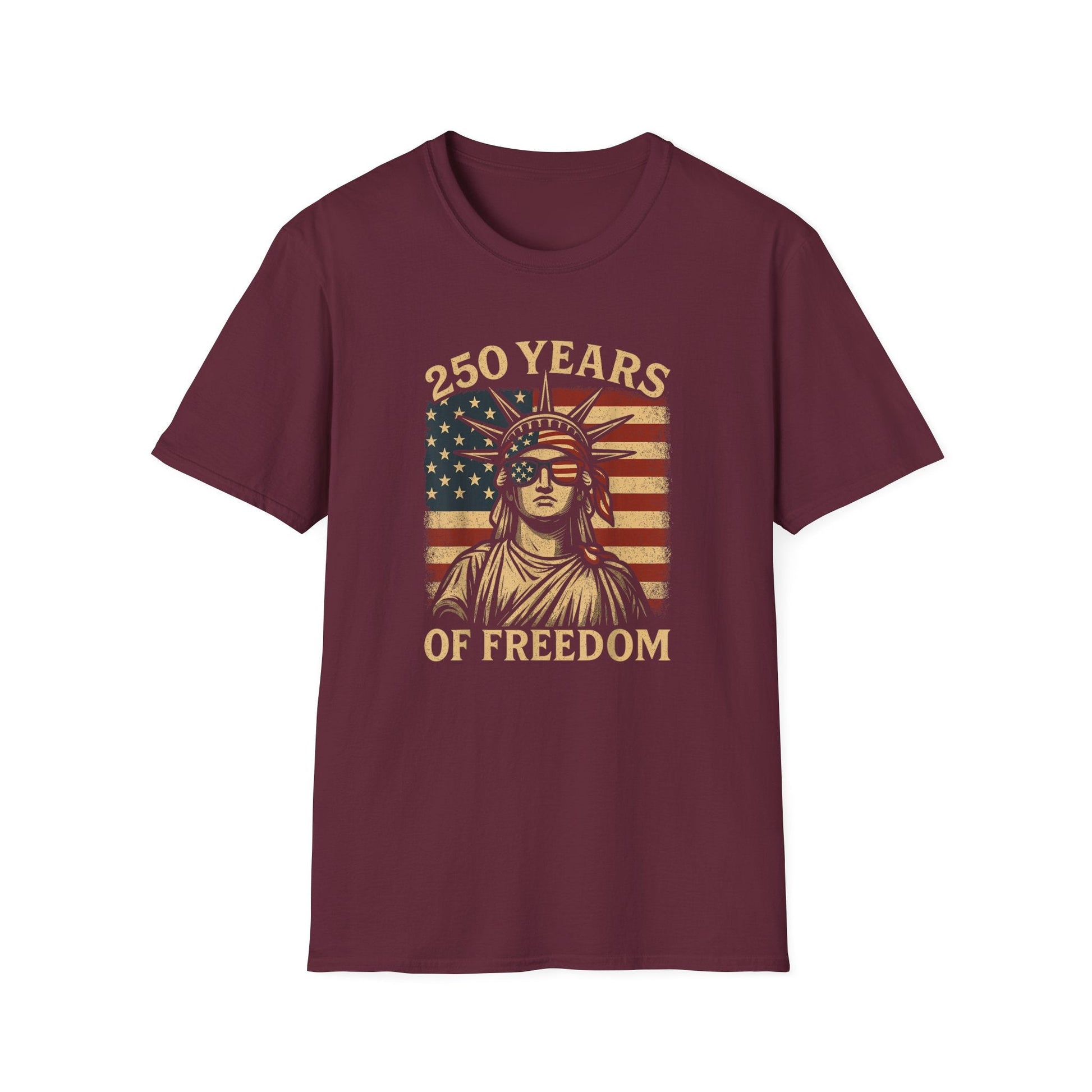 Liberty Looks Good – 250 Years of Freedom T-Shirt - PatriotDepot.com