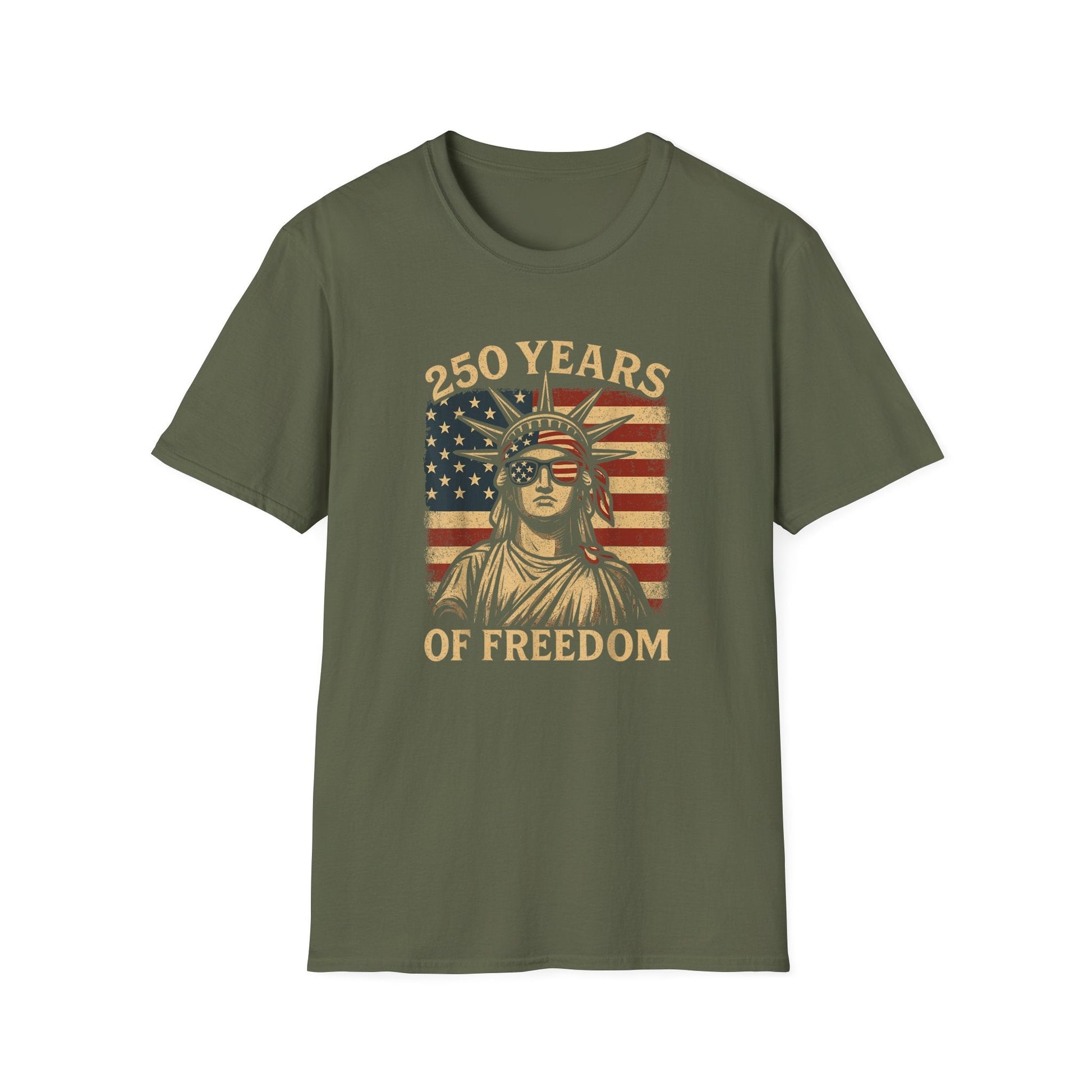 Liberty Looks Good – 250 Years of Freedom T-Shirt - PatriotDepot.com
